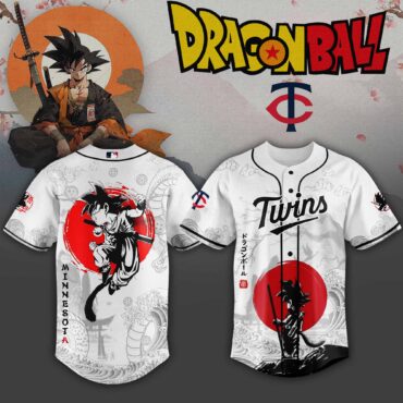 Minnesota Twins MLB x Dragon Ball Super Saiyan Baseball Jersey Collection