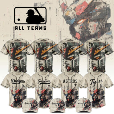 All Team MLB x Gundam Robot Japan Baseball Jersey