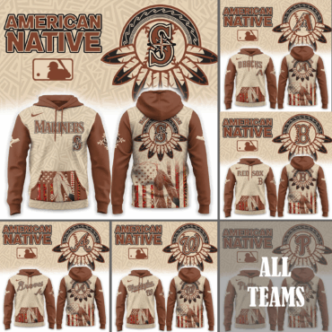 All Team MLB x American Native MLB 3D Hoodie