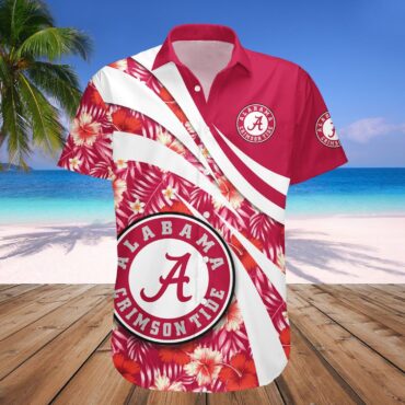 Alabama Crimson Tide Hawaii Shirt Hibiscus Sport Style Ncaa