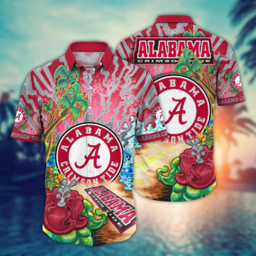 Alabama Crimson Tide Ncaa Hawaiian Shirt Barbecuestime Aloha Shirt