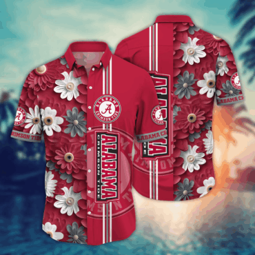 Alabama Crimson Tide Ncaa Hawaiian Shirt Break Aloha Shirt