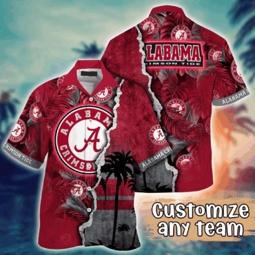 Alabama Crimson Tide Ncaa Hawaiian Shirt Custom July Aloha Shirt
