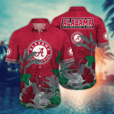 Alabama Crimson Tide Ncaa Hawaiian Shirt Flip Flops Aloha Shirt
