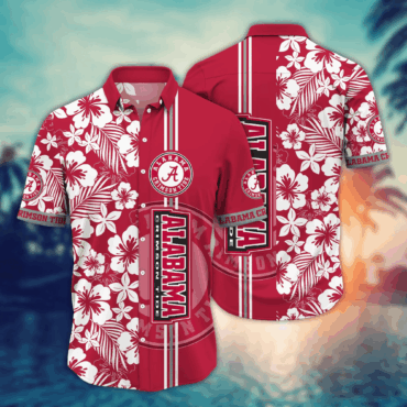 Alabama Crimson Tide Ncaa Hawaiian Shirt Warm Daystime Aloha Shirt