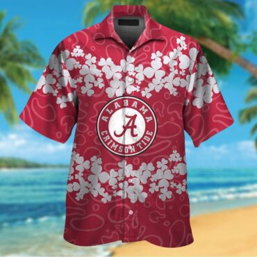 Alabama Crimson Tide Tropical Short Sleeve Hawaiian Shirt