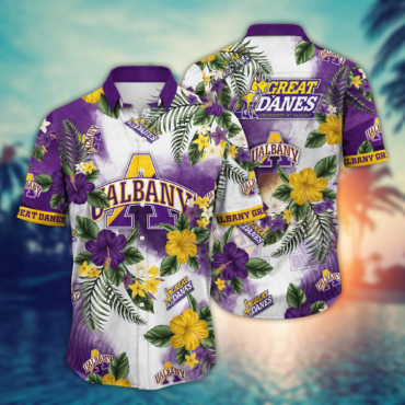Albany Great Danes Ncaa Hawaiian Shirt Sea Breezetime Aloha Shirt