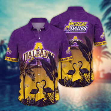 Albany Great Danes Ncaa Hawaiian Shirt Water Sportstime Aloha Shirt