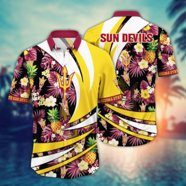 Arizona State Sun Devils Ncaa Hawaiian Shirt Sunlight Aloha Shirt