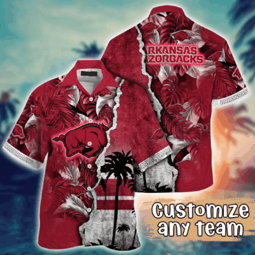 Arkansas Razorbacks Ncaa Hawaiian Shirt Custom Road Trips Premier League Shirts