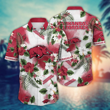 Arkansas Razorbacks Ncaa Hawaiian Shirt Summer Campstime Aloha Shirt