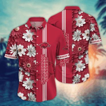 Arkansas Razorbacks Ncaa Hawaiian Shirt Travel Aloha Shirt