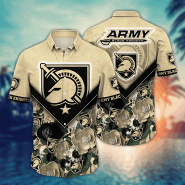 Army Black Knights Ncaa Hawaiian Shirt Custom Sun Rays 11 A Side Shirts