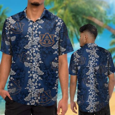 Auburn Tigers Hawaiian Shirt Short Sleeve Tropical Button Up