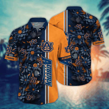 Auburn Tigers Ncaa Hawaiian Shirt Custom Sprinklers Aloha Shirt