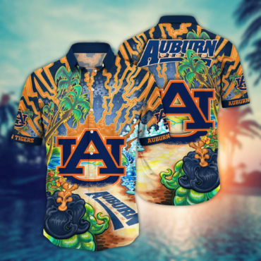 Auburn Tigers Ncaa Hawaiian Shirt Sun Dressestime Aloha Shirt