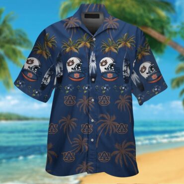 Auburn Tigers Shirt Hawaiian Tropical Short Sleeve Unique Button Up Design