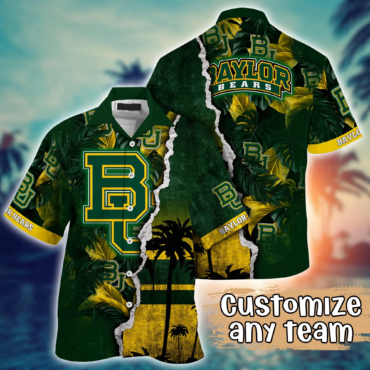 Baylor Bears Ncaa Hawaiian Shirt Custom Sprinklers Aloha Shirt