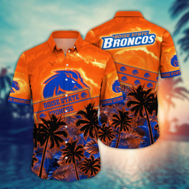 Boise State Broncos Hawaiian Shirt Sunshine Aloha Shirt