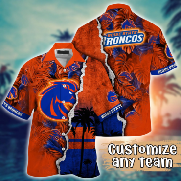 Boise State Broncos Ncaa Hawaiian Shirt Custom Warm Season Aloha Shirt