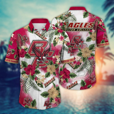 Boston College Eagles Ncaa Hawaiian Shirt Sunburntime Aloha Shirt
