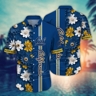 California Golden Bears Ncaa Hawaiian Shirt Straw Hats Aloha Shirt