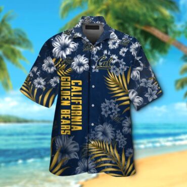California Golden Bears Short Sleeve Button Up Tropical Hawaiian Shirt Ver02