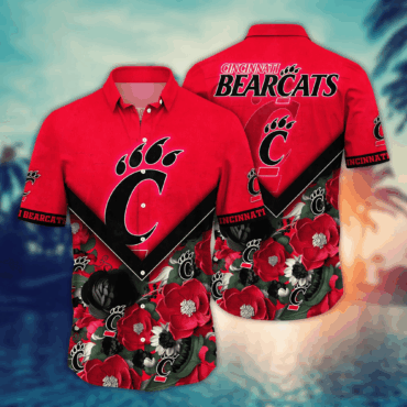 Cincinnati Bearcats Ncaa Hawaiian Shirt Custom Travel Aloha Shirt