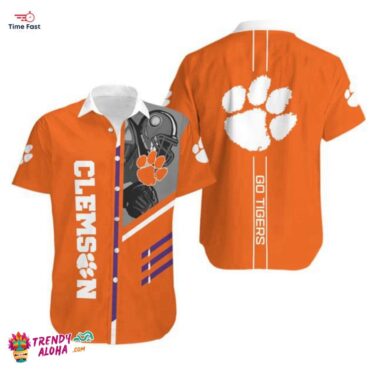 Clemson Tigers Hawaiian Short Sleeve Summer Shirt Trending Now