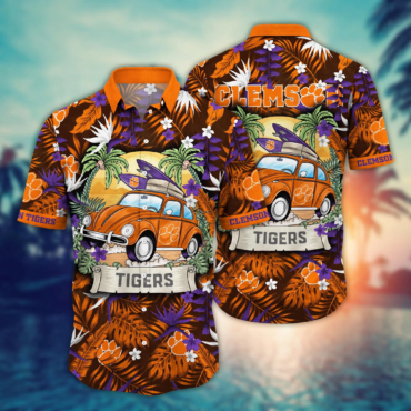 Clemson Tigers Ncaa Hawaiian Shirt Brightnesstime Aloha Shirt