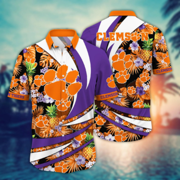 Clemson Tigers Ncaa Hawaiian Shirt Getaways Aloha Shirt