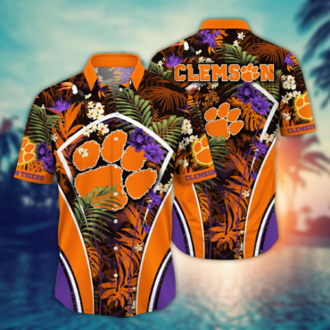 Clemson Tigers Ncaa Hawaiian Shirt Ice Cream Season Aloha Shirt