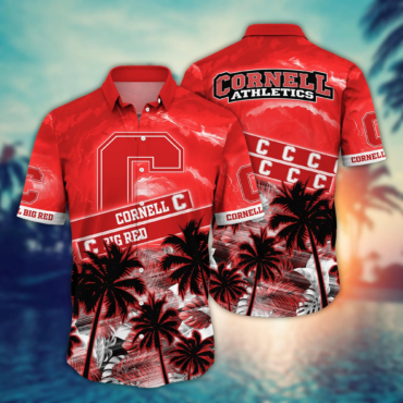 Cornell Big Red Ncaa Hawaiian Shirt Coastline Aloha Shirt