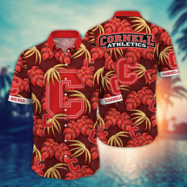 Cornell Big Red Ncaa Hawaiian Shirt Oceanside Aloha Shirt