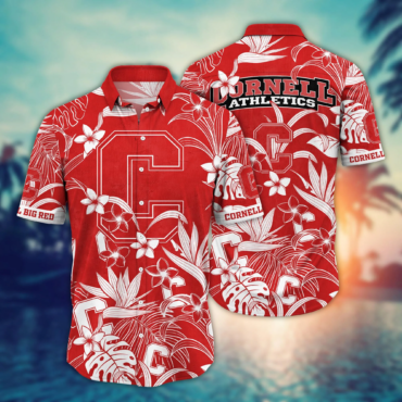 Cornell Big Red Ncaa Hawaiian Shirt Picnicstime Aloha Shirt