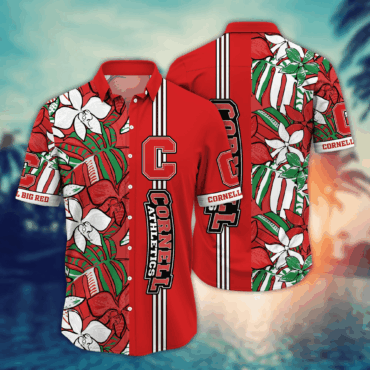 Cornell Big Red Ncaa Hawaiian Shirt Sprinklers Aloha Shirt