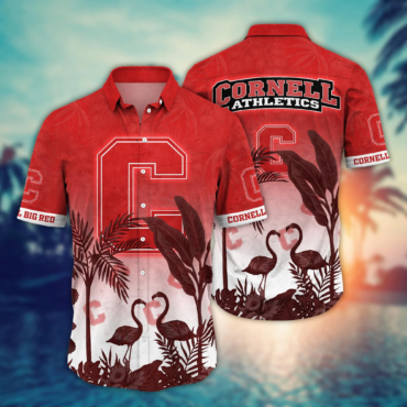 Cornell Big Red Ncaa Hawaiian Shirt Water Sportstime Aloha Shirt