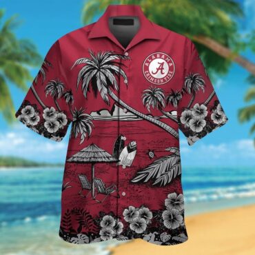 Alabama Crimson Tide Tropical Hawaiian Unique Short Sleeve Elegance Shirt