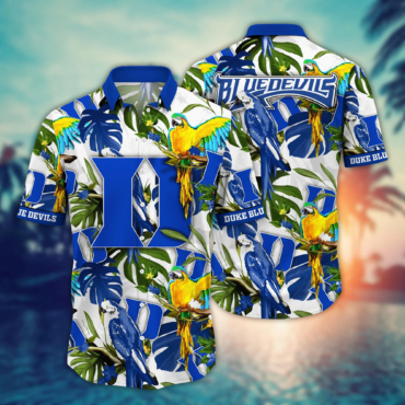 Duke Blue Devils Ncaa Hawaiian Shirt Beach Daystime Aloha Shirt