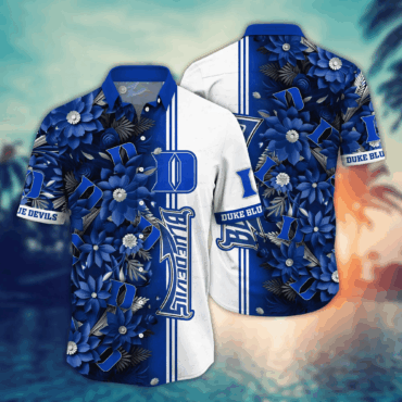 Duke Blue Devils Ncaa Hawaiian Shirt Custom Balmy Aloha Shirt
