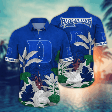 Duke Blue Devils Ncaa Hawaiian Shirt Sunburn Aloha Shirt