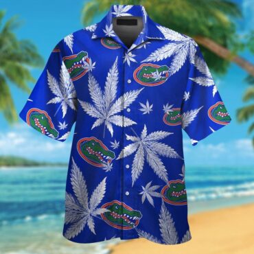 Florida Gators Short Sleeve Button Up Tropical Hawaiian Shirt