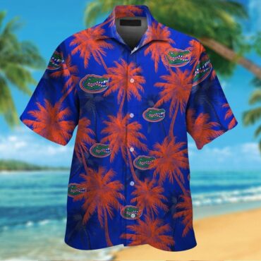 Florida Gators Short Sleeve Button Up Tropical Hawaiian Shirt