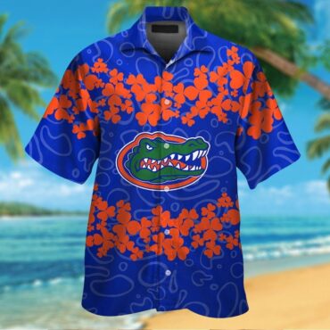 Florida Gators Short Sleeve Button Up Tropical Hawaiian Shirt