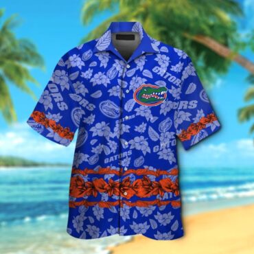 Florida Gators Short Sleeve Button Up Tropical Hawaiian Shirt