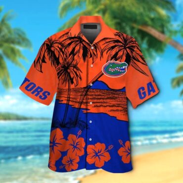 Florida Gators Short Sleeve Button Up Tropical Hawaiian Shirt Ver24