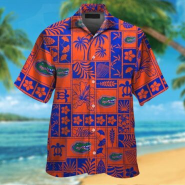 Florida Gators Short Sleeve Button Up Tropical Hawaiian Shirt Ver25