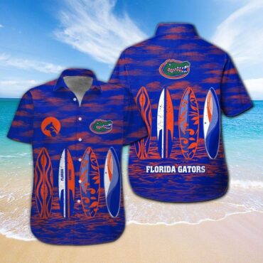 Florida Gators Short Sleeve Button Up Tropical Hawaiian Shirt Ver27