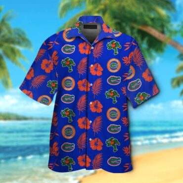 Florida Gators Short Sleeve Button Up Tropical Hawaiian Shirt