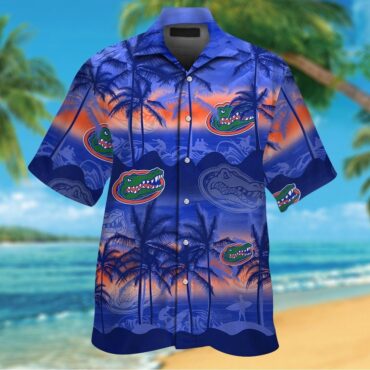 Florida Gators Short Sleeve Button Up Tropical Hawaiian Shirt